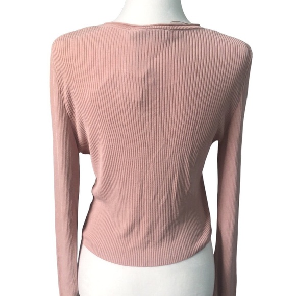 ZARA Rib Knit Cardigan Sweater Size Large NWT - Picture 4 of 10